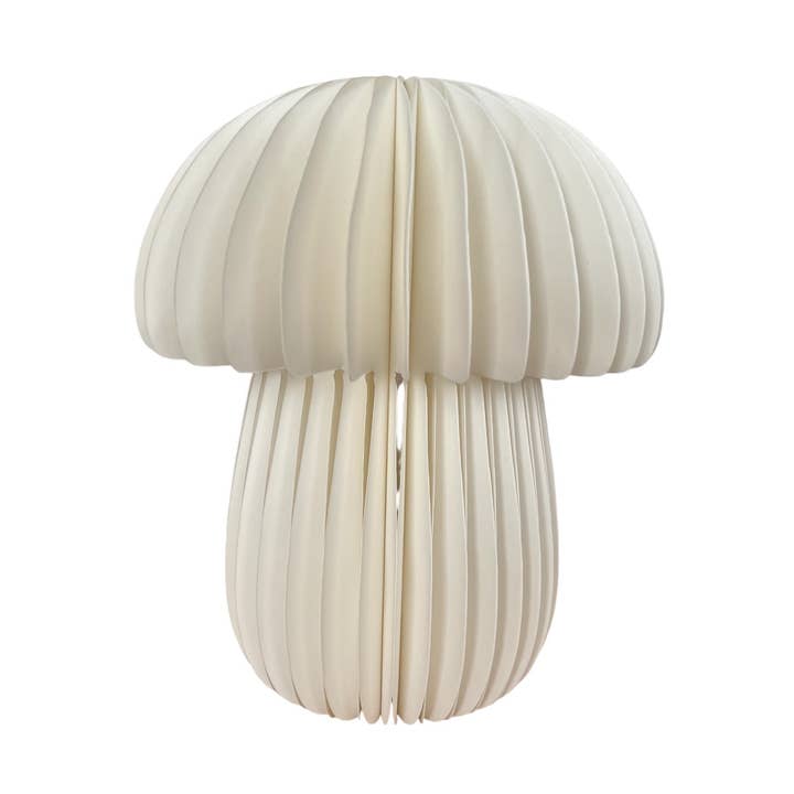 De Lange Tafel - Wholesale Christmas Decoration - Mushroom honeycomb ecru high wide · 30 cm0