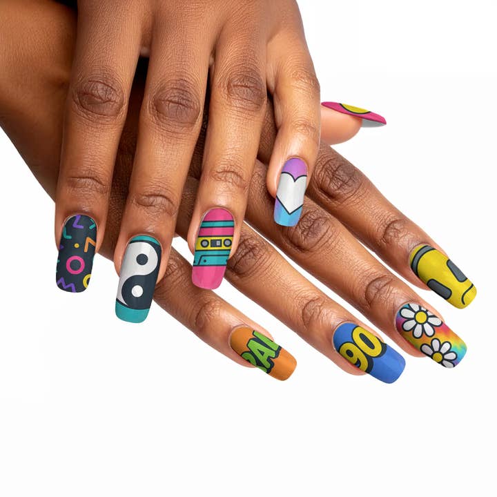 FYNE BODY - Wholesale Press-on/fake nails - Retro Drip 90's Press-On Nails78