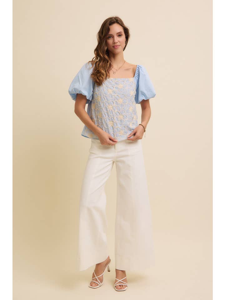 in february - Wholesale Pants - Women's - FLATTERING WIDE LEG FULL-LENGTH STRETCHY COTTON TWILL PANTS
