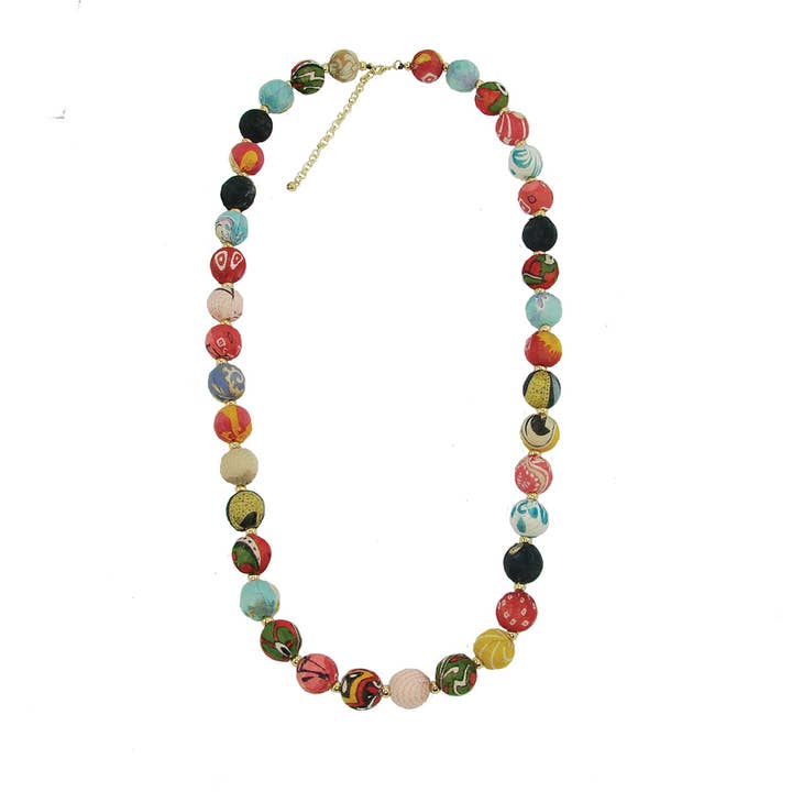 WorldFinds - Wholesale Beaded/Pearl Necklace - Kantha Garland Necklace5