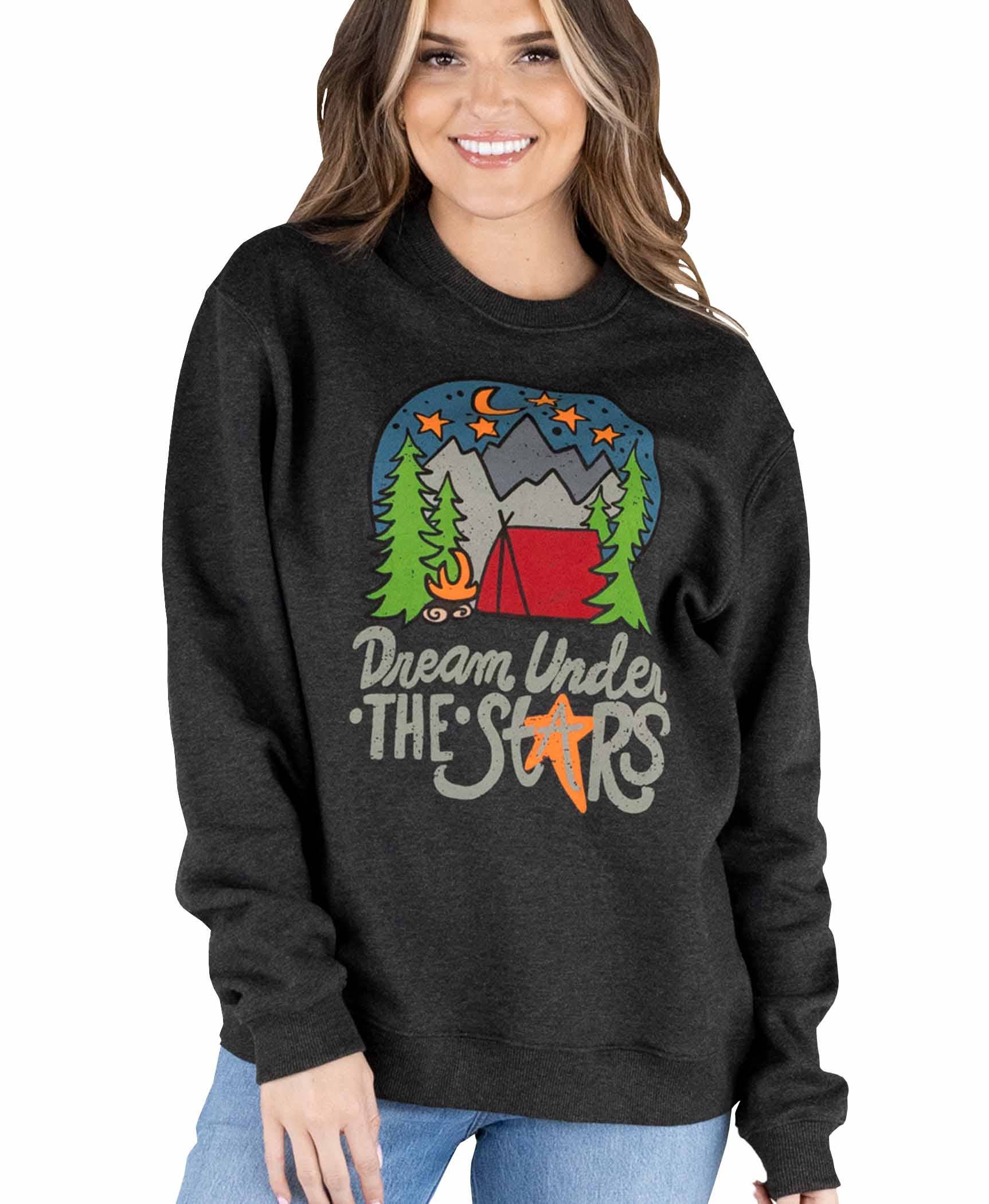 Lazy One - Wholesale Graphic Sweatshirt - Unisex - Dream Under Stars Sweatshirt2