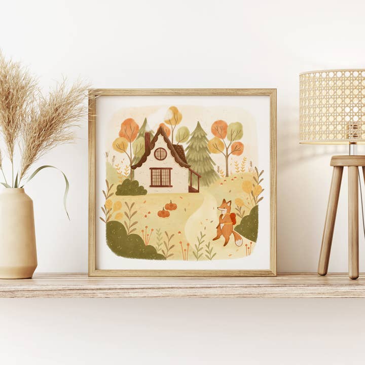 Konsttryck – Mysigt Höststuga för wholesale av annalunakdraws