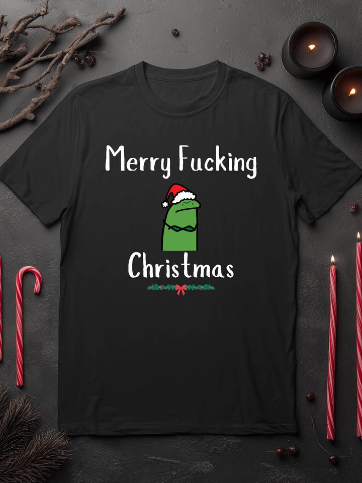 Glædelig Fucking Jul T-Shirt for engroshandel hos Cute And Spook