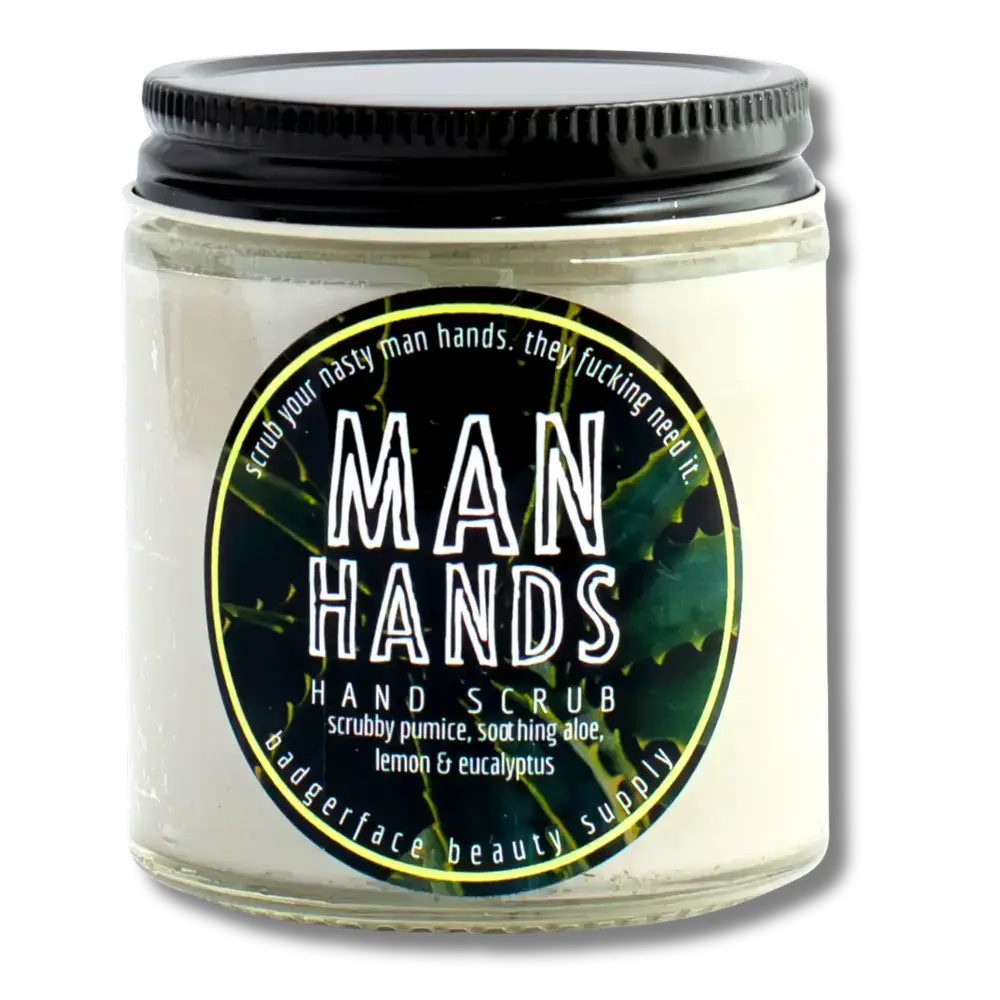 Badgerface Beauty Supply - Vente Gommage/exfoliant pour le corps – homme - Gommage pour les mains au pumice et cadeau original pour homme1