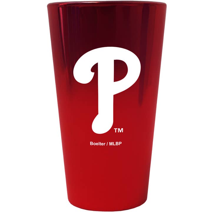 Philadelphia Phillies - Logo Lusterware Pintglas für den Großhandel von Official Store