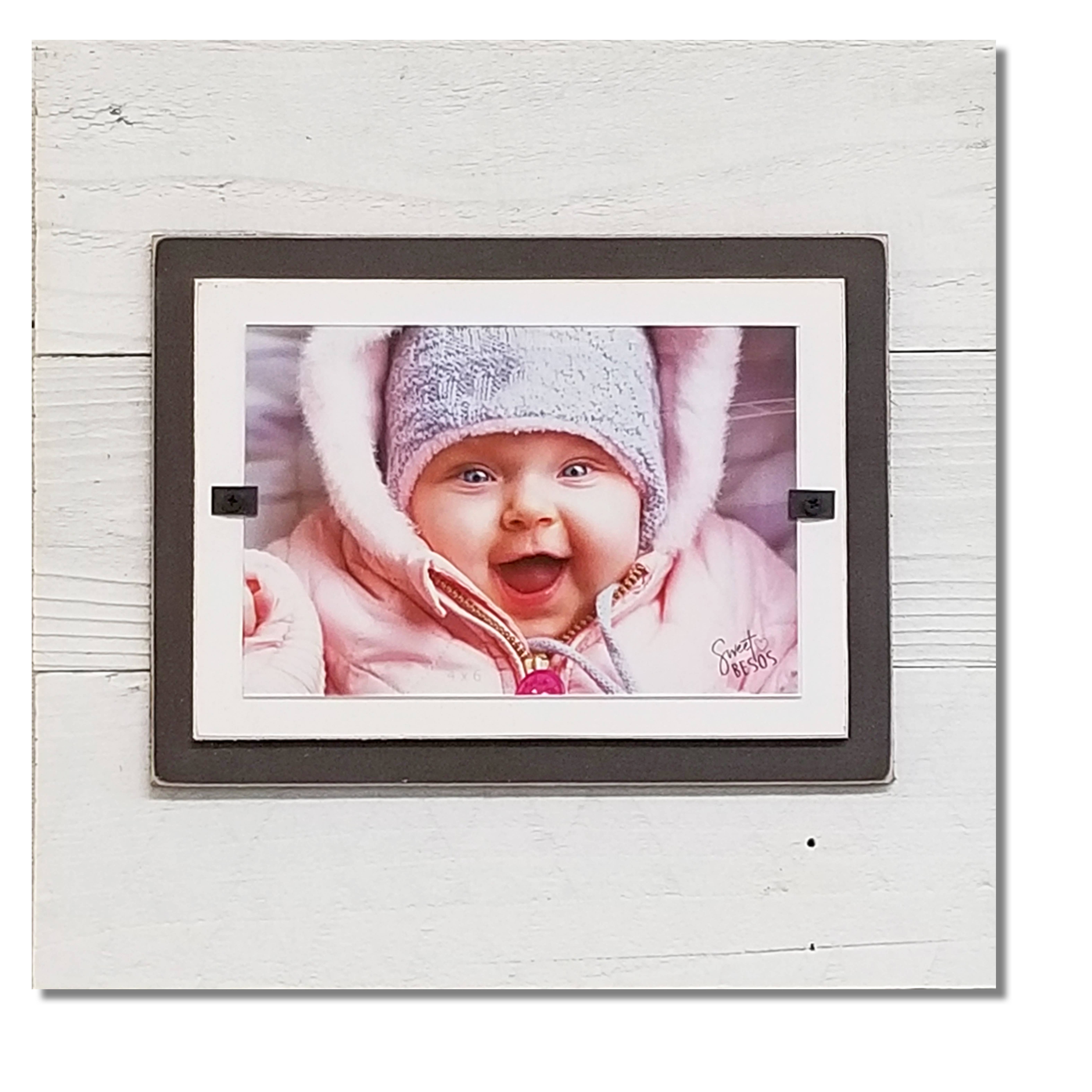 Beach Frames LLC - Venta al por mayor Marcos de fotos - Shiplap Farmhouse - Marco de pared o mesa (4 x 6, 5 x 7 cm)1