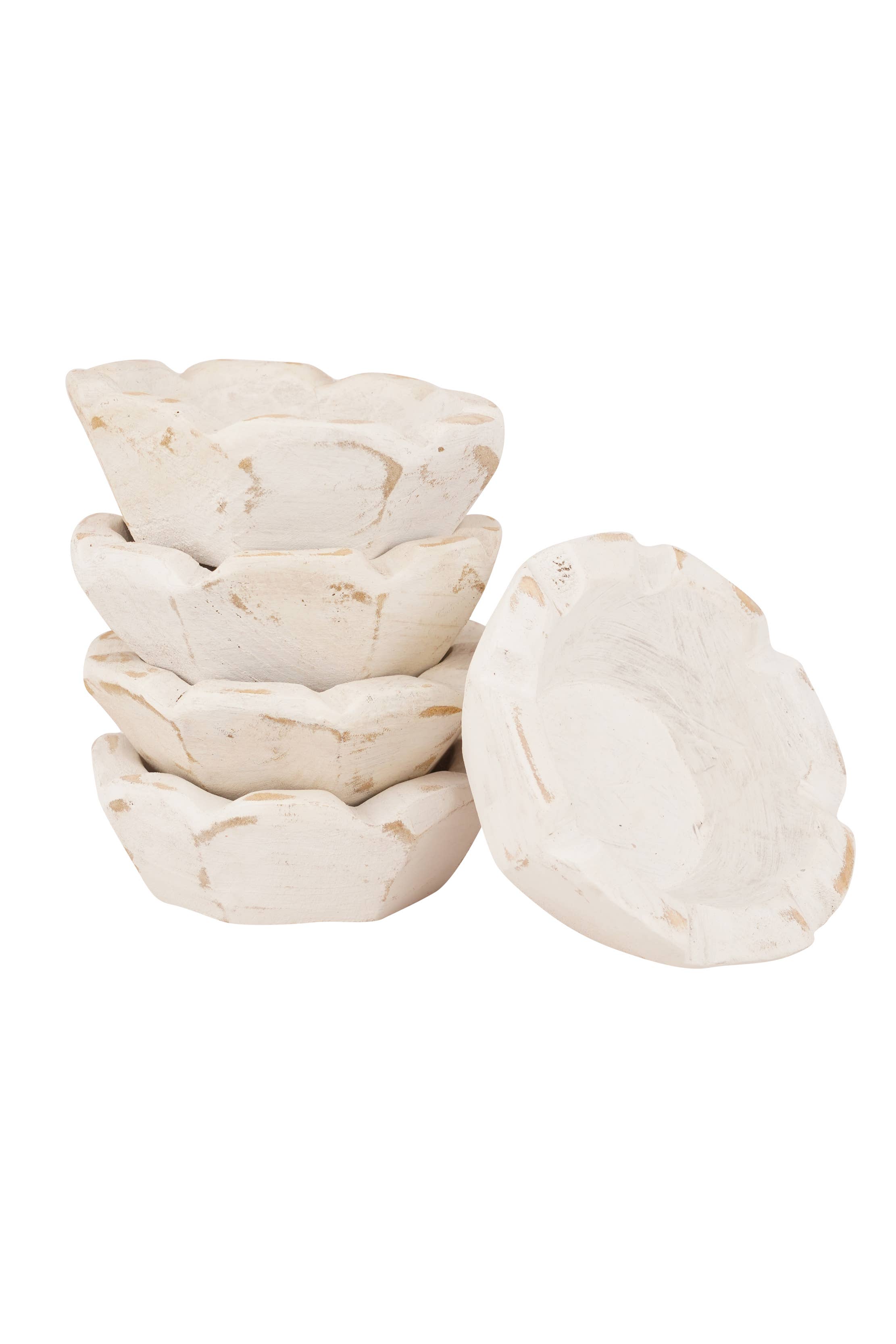 My Amigos Imports - Wholesale Candle holder - Stubby™ Mini Flower Dough Bowl-Candle Ready-6 inches16