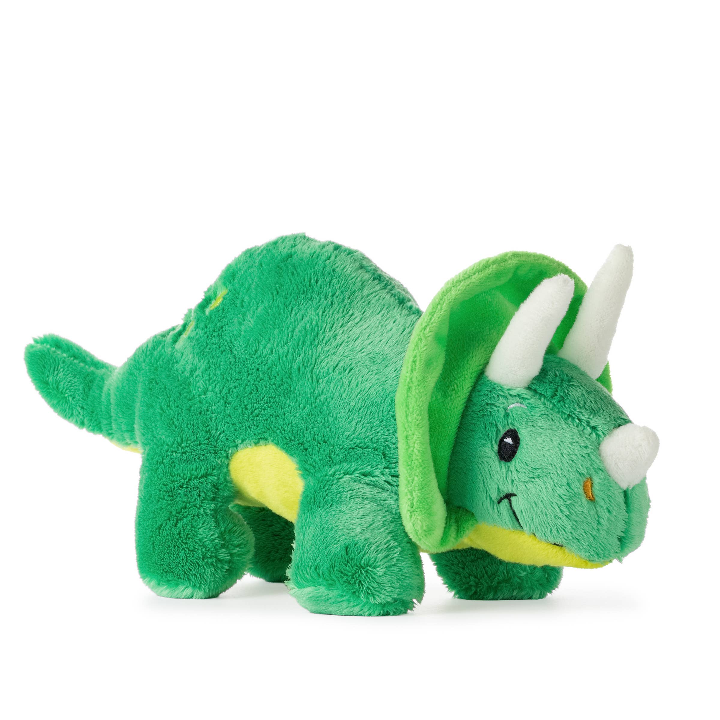 The Petting Zoo – wholesale Fyllda/plyschleksaker - Barn och baby – 28 cm baby-dinosaurie triceratops5