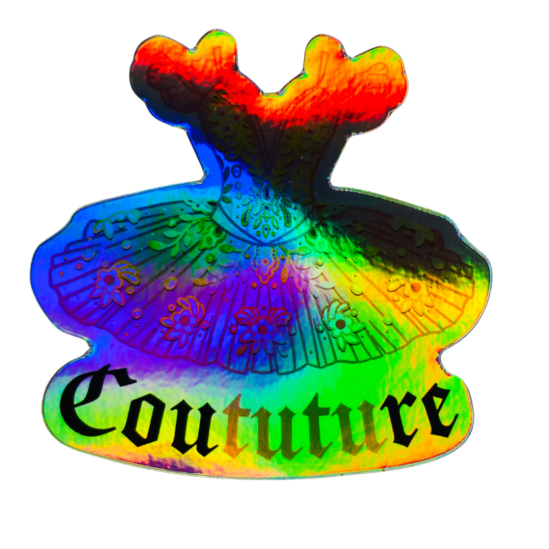 Denali & Co. – wholesale Sticker – Coututure Tutu Dance Sticker, 3" x 3"11