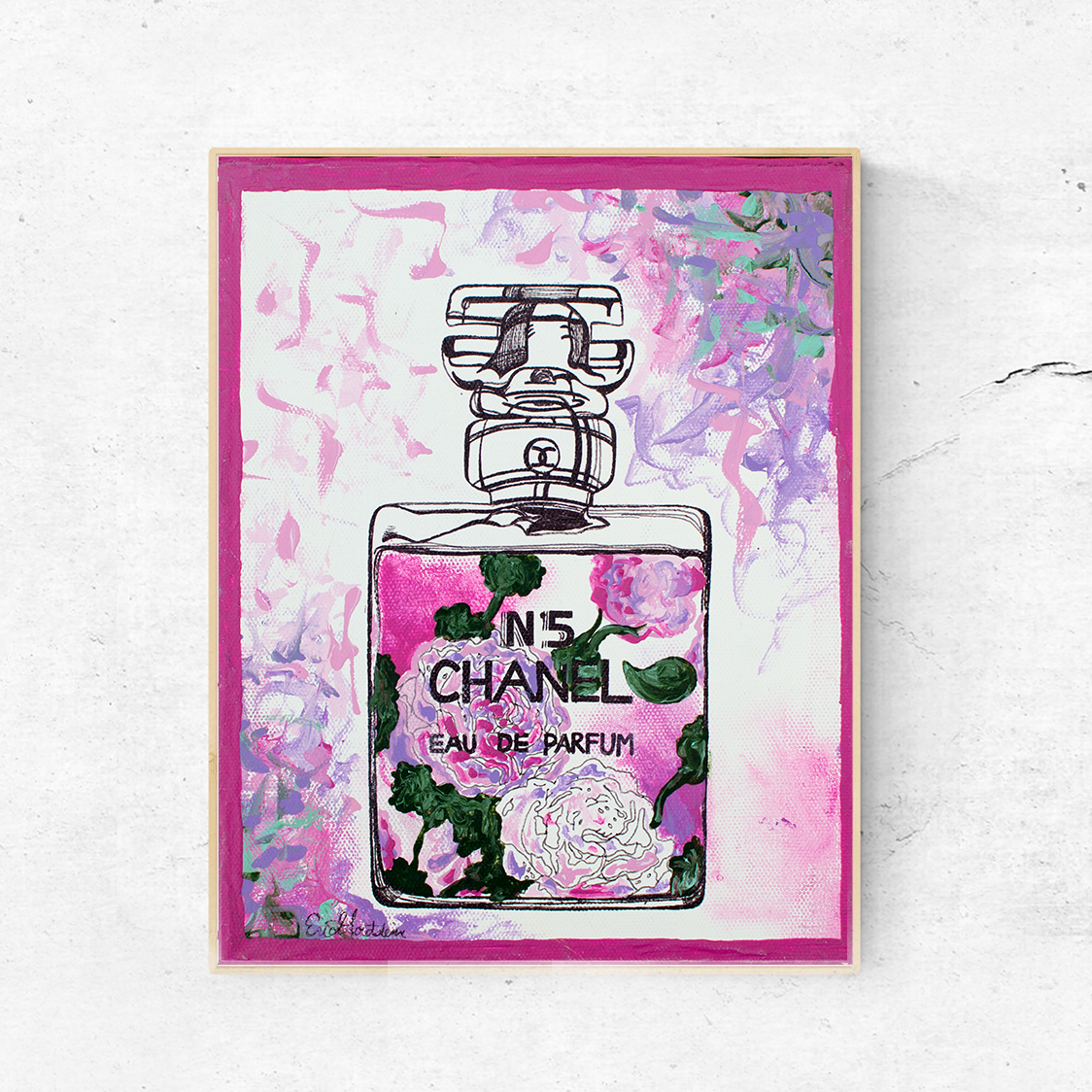 The Blank Canvas Company - Wholesale Art Print - Pink No. 2 Chanel Perfume - Feminist Art Print for Women1
