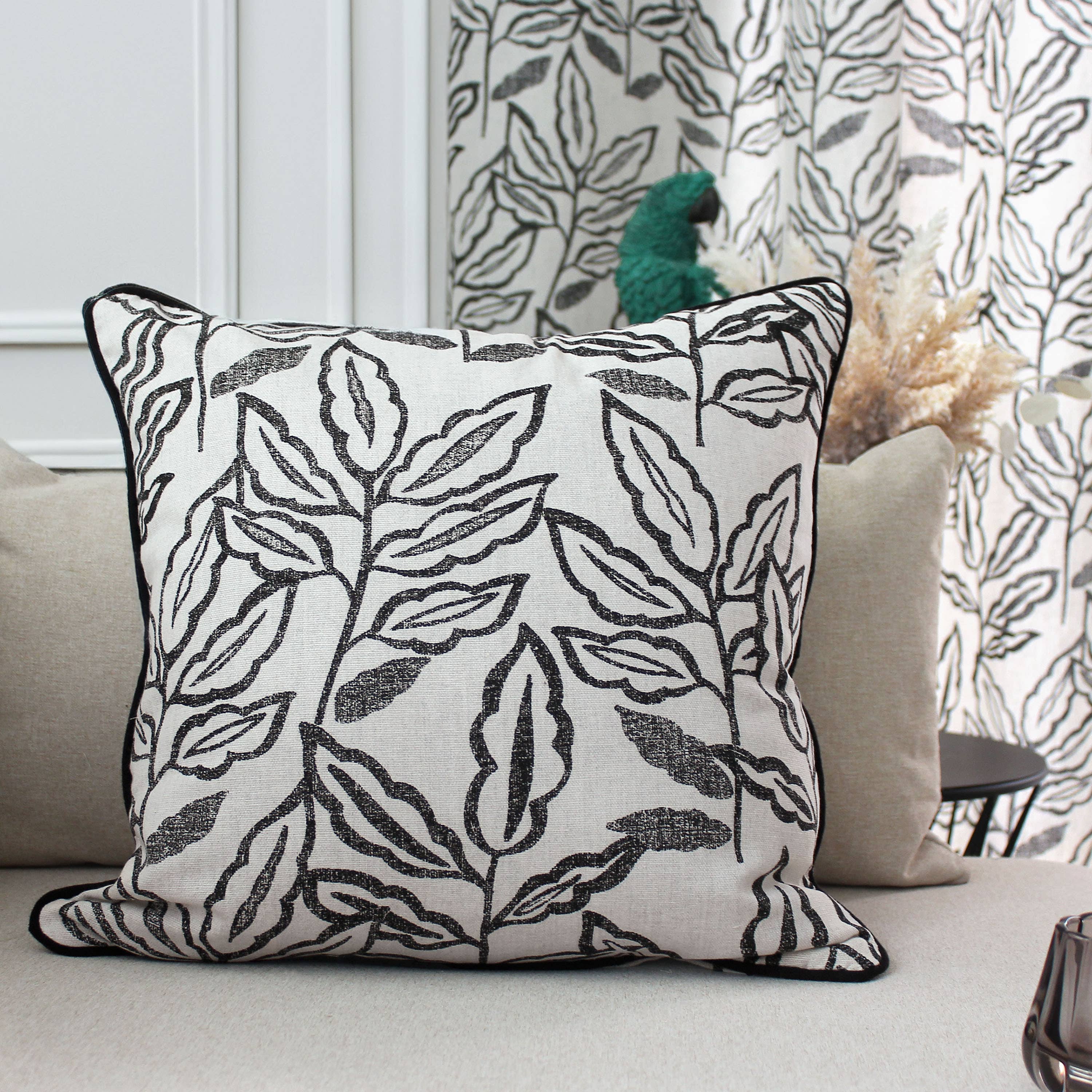 DECOSTARS - CmaDECO - Vendita all'ingrosso Cuscini per sedie - Cuscino sfoderabile, 40x40cm, motivo, cotone chambray10