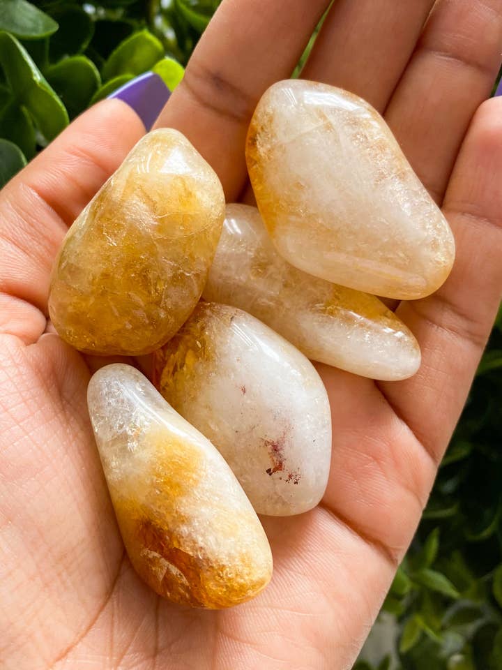 Tumbled Citrine, Ethically Sourced for wholesale by Peach and Pixie