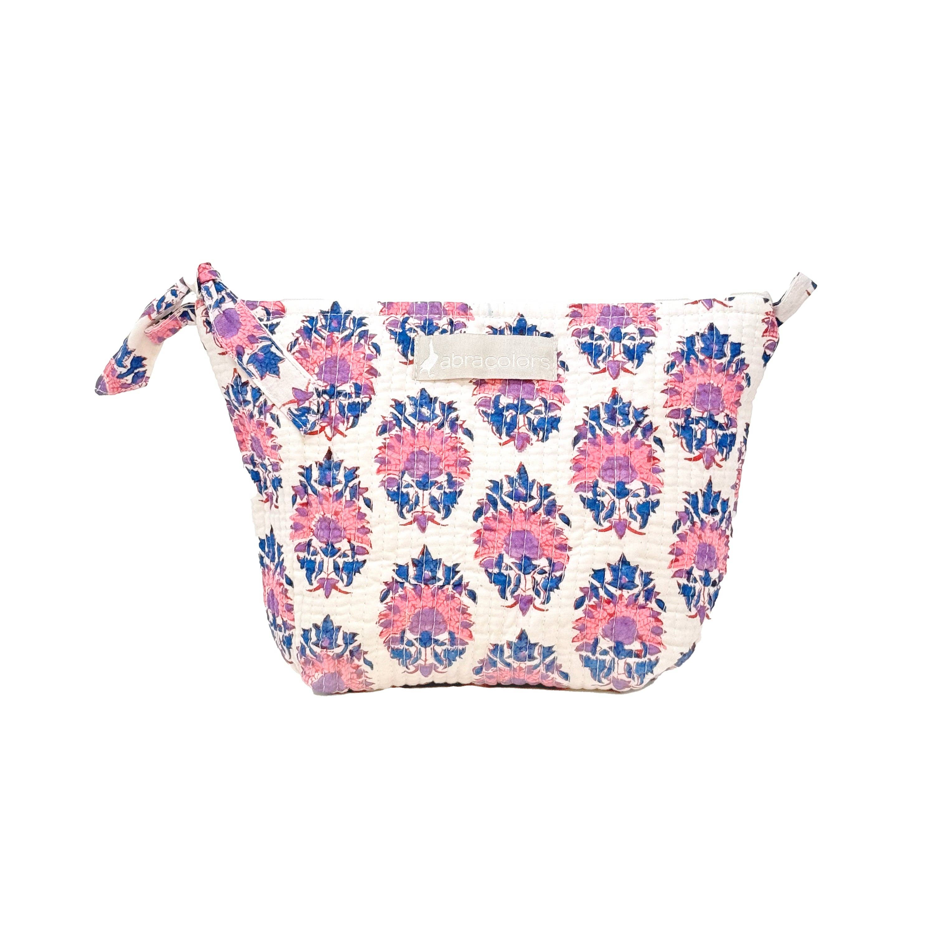 ABRACOLORS – wholesale Sminkväska – Vit blompåse0