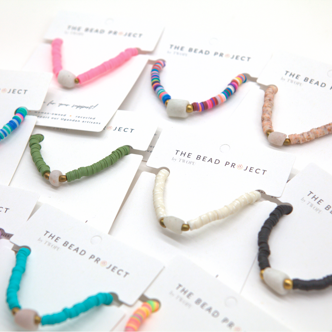 The Bead Project by TWOPU - Wholesale Beaded Bracelet - Vibe Bracelet | Heishi Beads & Recycled Glass Beads17