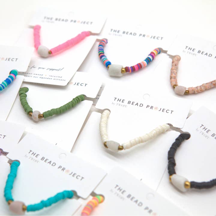 The Bead Project by TWOPU - Wholesale Beaded Bracelet - Vibe Bracelet | Heishi Beads & Recycled Glass Beads17