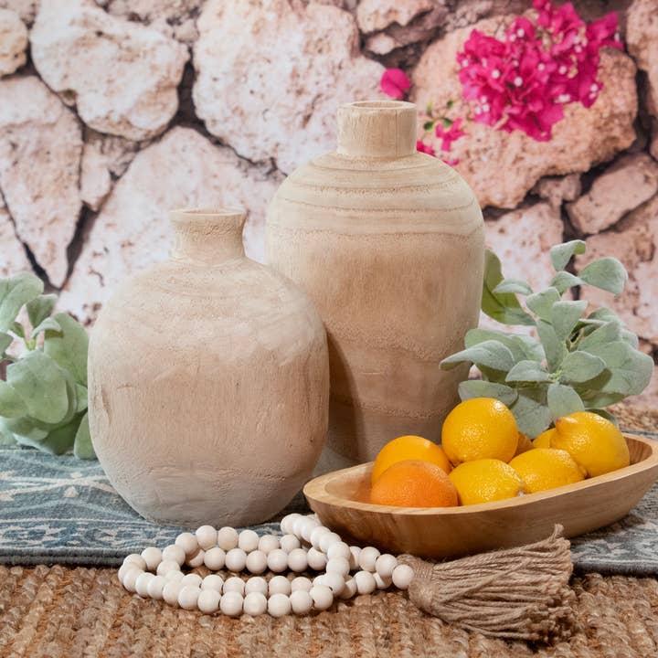 Andaluca - Wholesale Vase - Paulownia Wood Large Vase2