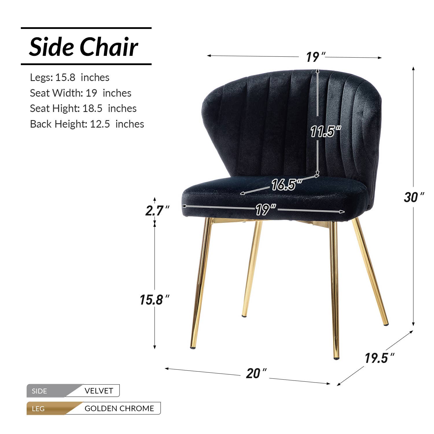 Karat Home - Wholesale Chair - Milia Dining Chair Set of 213