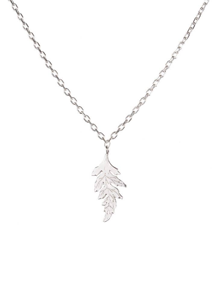 Pendente Folha de Papoula por atacado de Amanda Coleman Jewelry