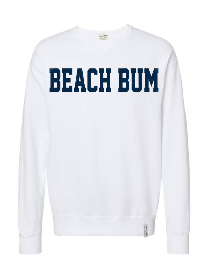 One Ocean Apparel Co.. - Wholesale Graphic Sweatshirt - Unisex - BEACH BUM Crewneck - CUSTOM COLORS13