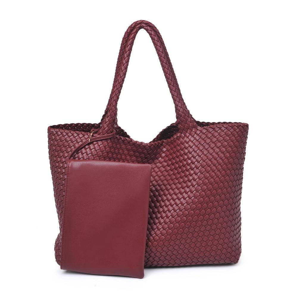 Moda Luxe - Vendita all'ingrosso Borsa tote - Donna - Borsa tote intrecciata in pelle vegana Solana68
