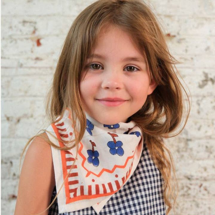 Maison Augustin - Wholesale Scarf - Kids - Baby Scarf Child Sky Bloom