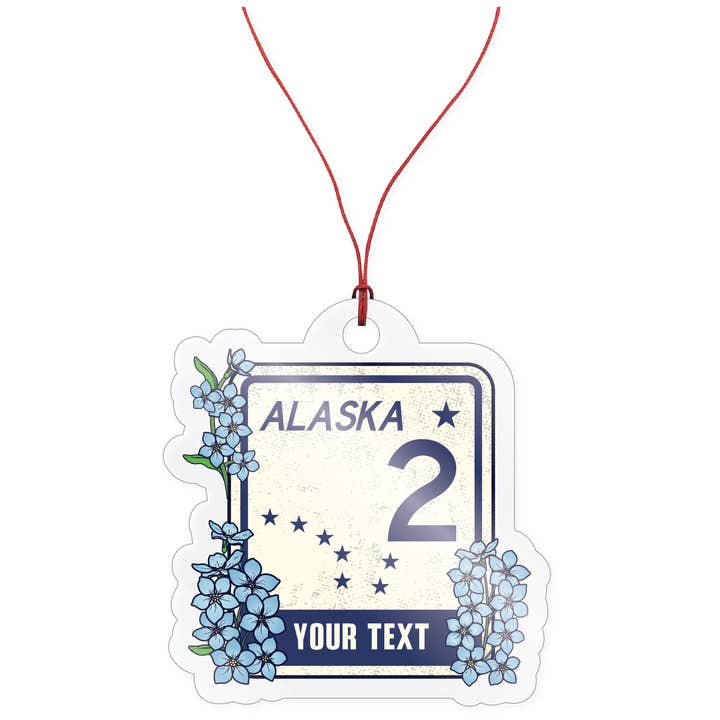 Morris Magnets - Wholesale Ornament - Ornament - Alaska Floral HWY Sign