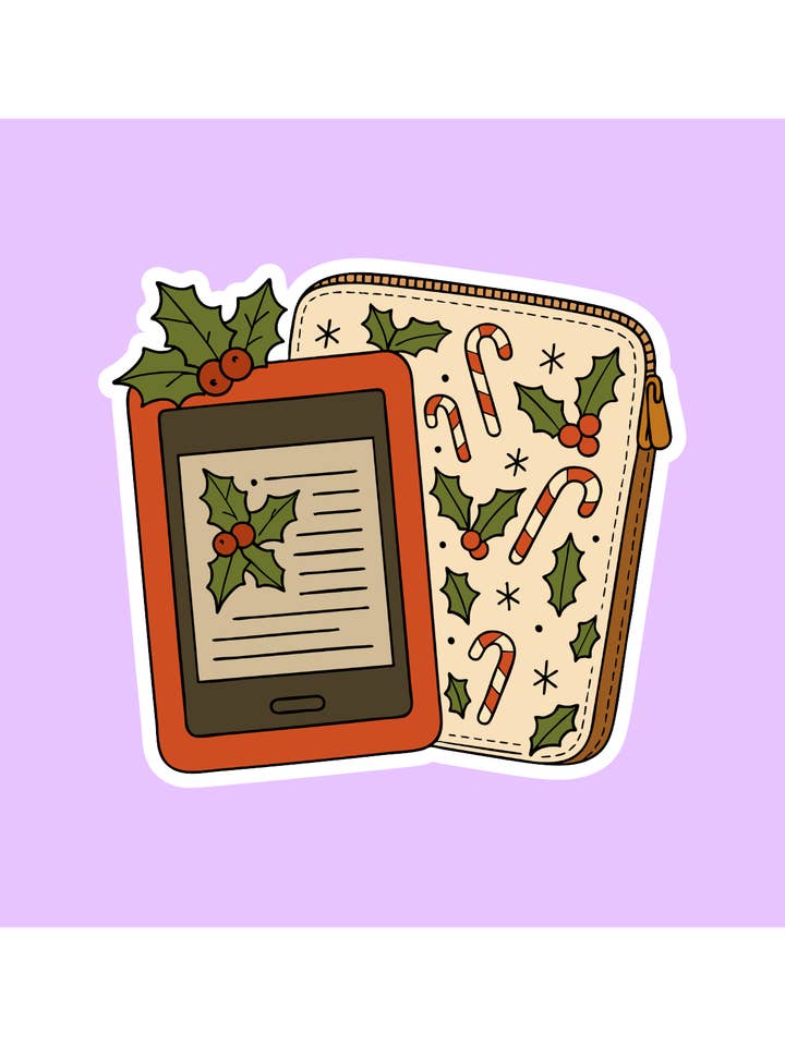 Jule-Kindle-tema-klistermærke for engroshandel hos Shadows of Sunshine