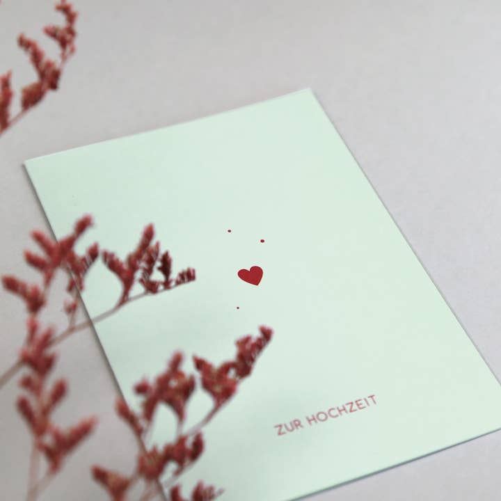 Kunst an Papier - Wholesale Wedding Card - Clara Heart wedding card3