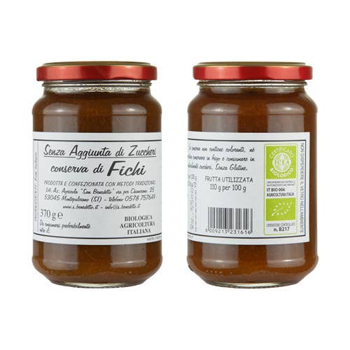 Metina SAS - Vendita all'ingrosso Confettura - Conserva di Fichi Biologica senza zucchero San Benedetto 3701
