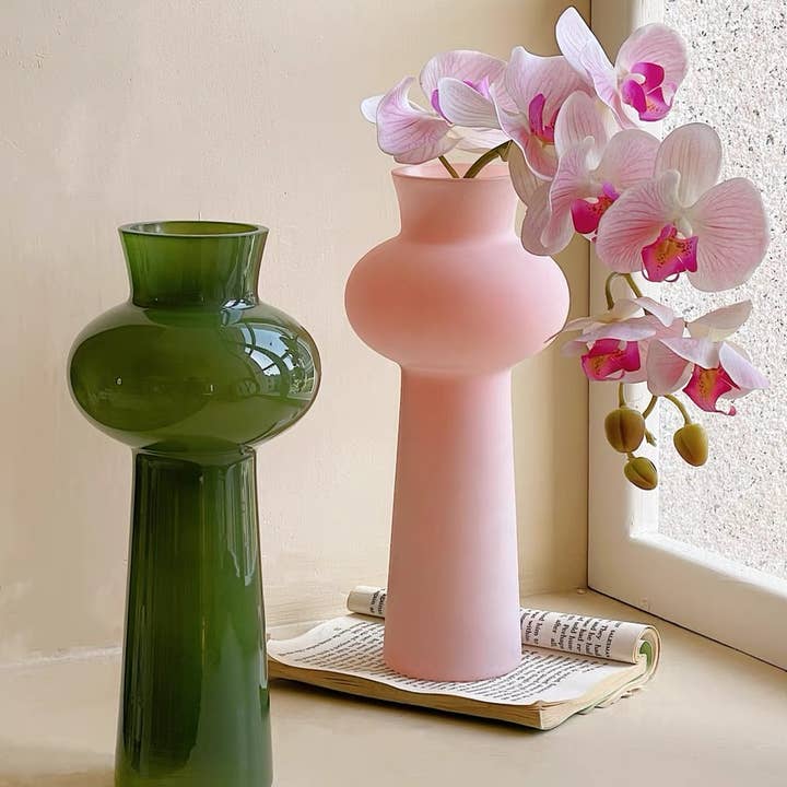 INSPECIAL HOME - Wholesale Vase - Handblown Tall Vintage Style Dopamine Decorative Vase1