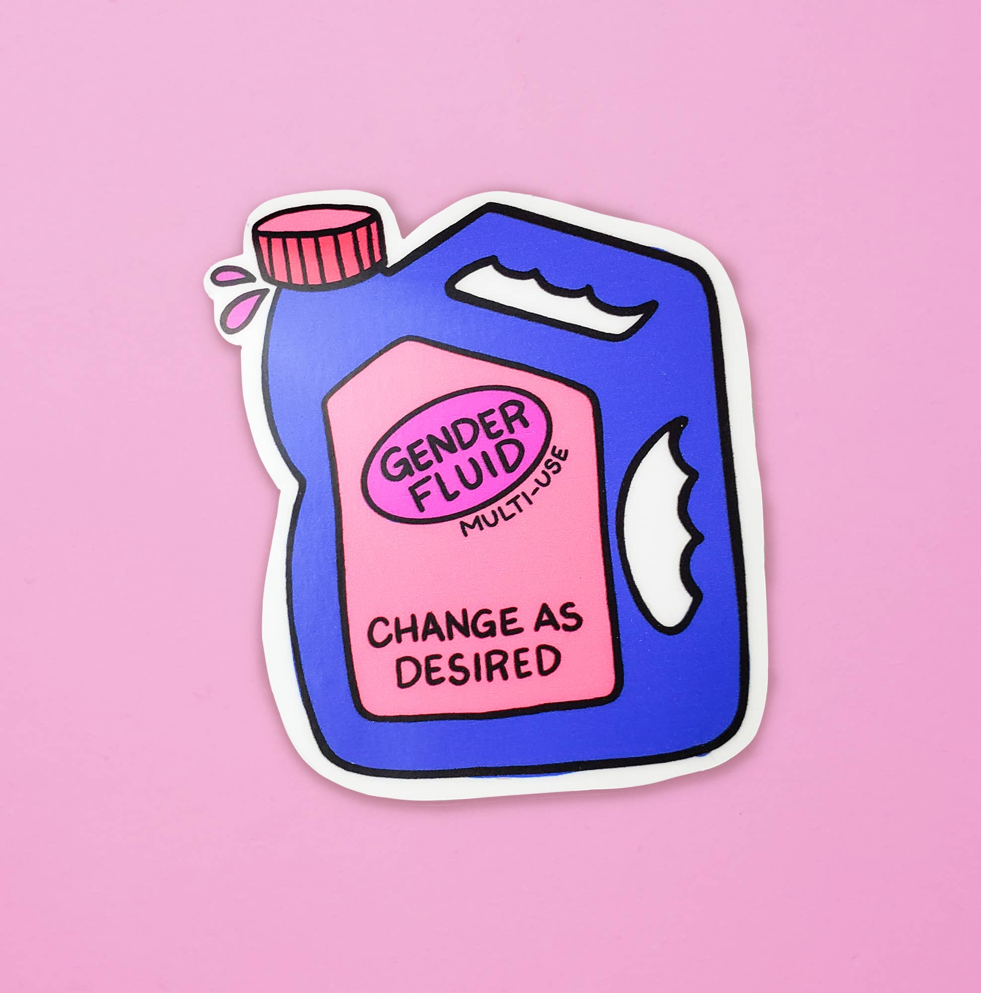 Little Rainbow Paper Co - Wholesale Sticker - Gender Fluid Sticker