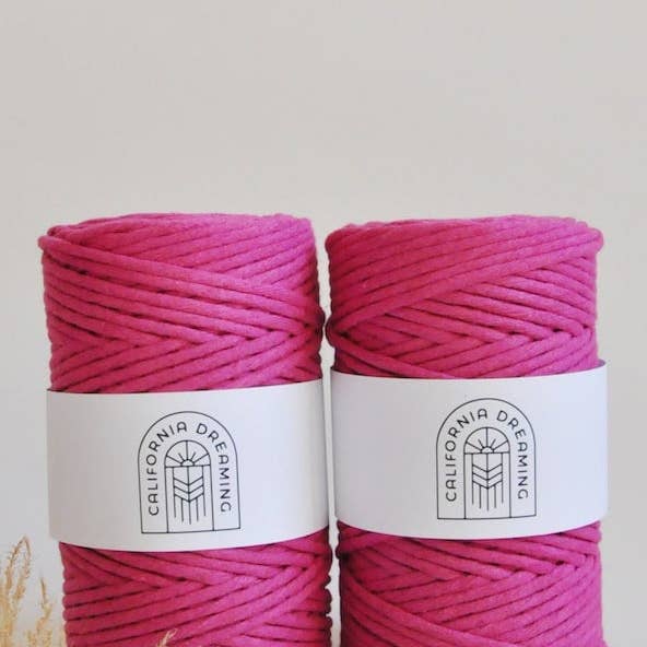 California Dreaming Macrame - Wholesale Yarn - 4mm recycled cotton rope | twisted | 100m9
