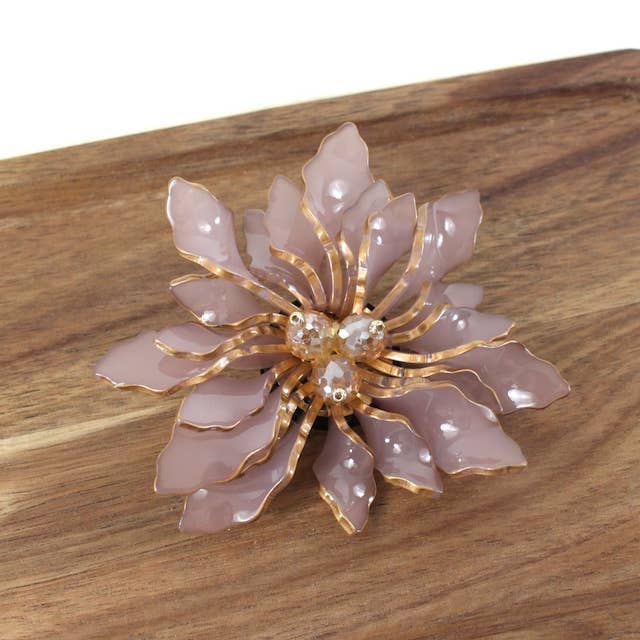 Pretty Persuasions - Wholesale Brooch - B23062 Shine Flower Brooch