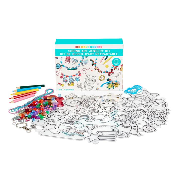 Kid Made Modern - Wholesale DIY Jewelry - Kids - Shrink Art Jewelry Kit - Under The Sea1