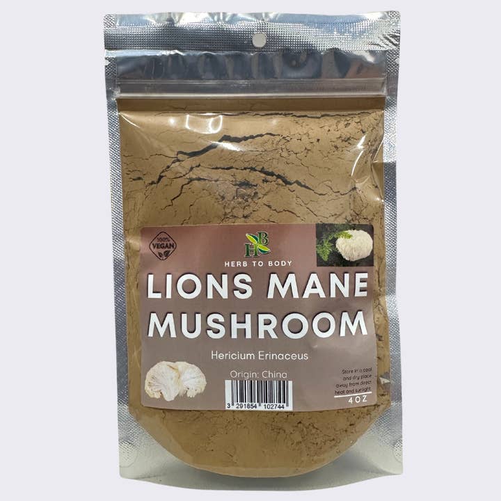Herb To Body - Wholesale Herbs - Lion's Mane Mushroom Powder 4oz