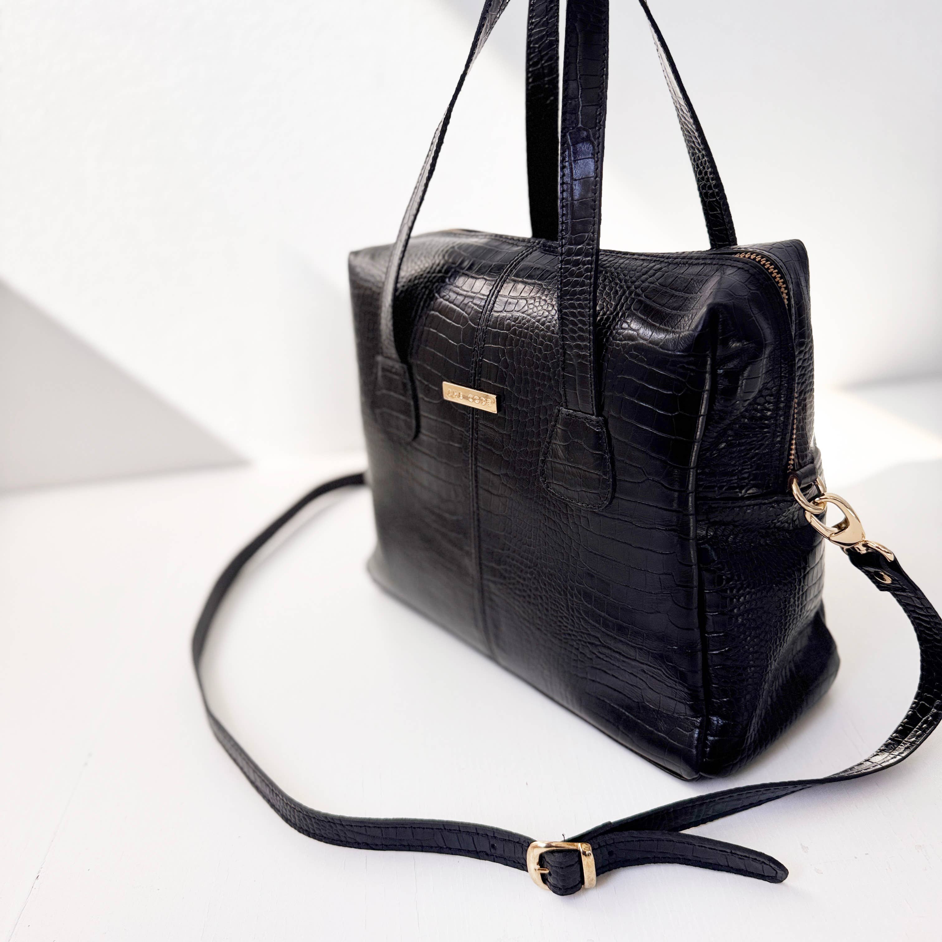 THE CODE - Wholesale Shoulder Bag - Women's - Shopper Amelia Black Crossbody Bag4