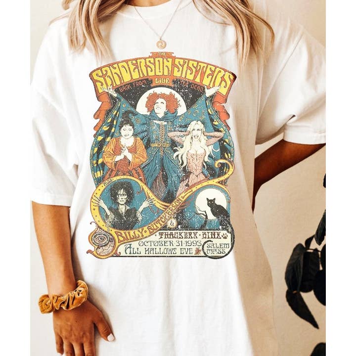 The Sanderson Sisters Live T-Shirt or Crew Sweatshirt for wholesale by Peach Closet