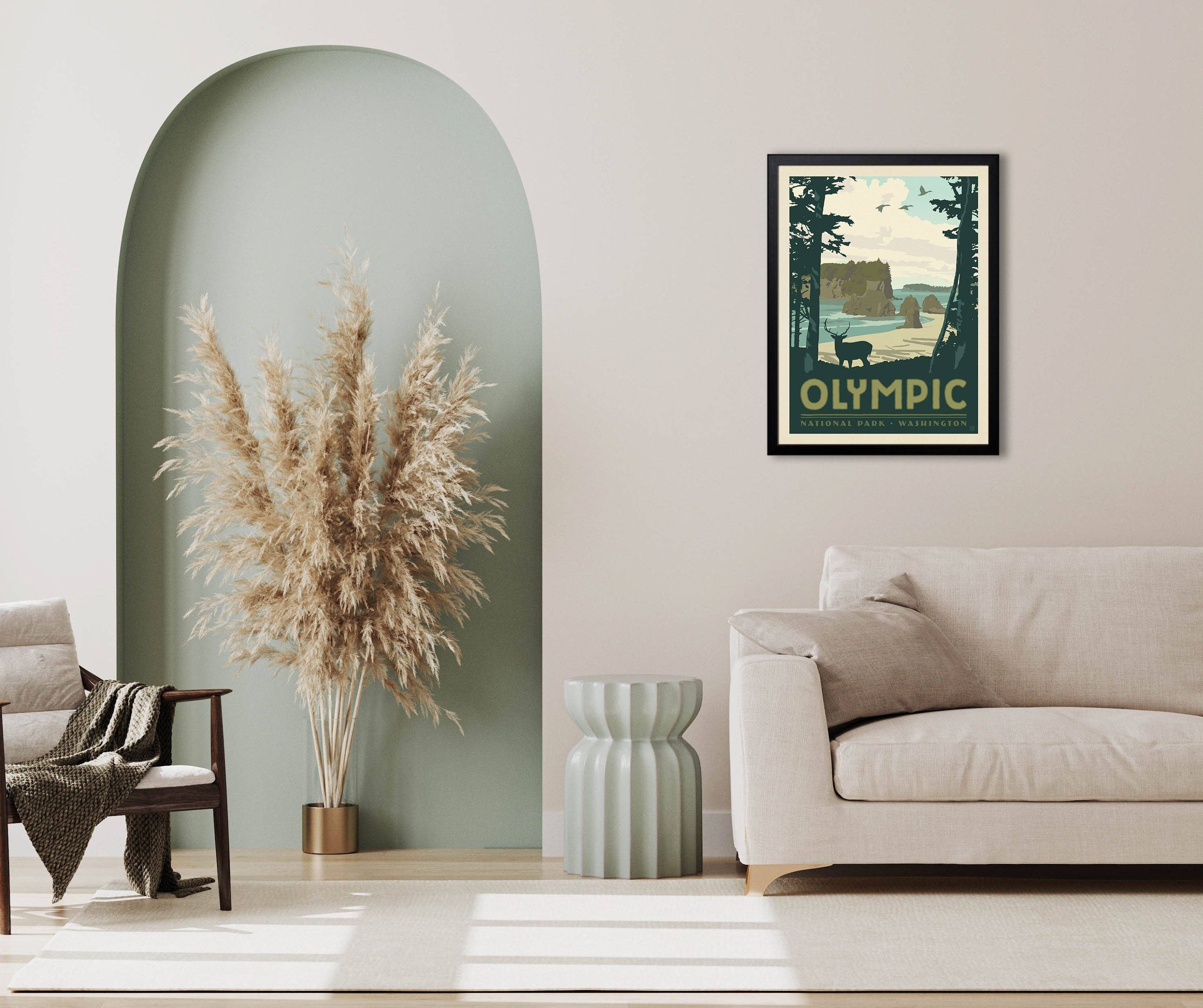 Anderson Design Group - Wholesale Art Print - Olympic NP (63 National Parks) Art Print3