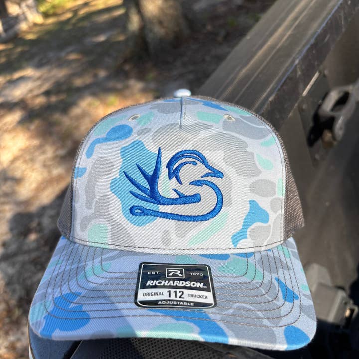 SDO Logo Saltwater Duck Camo Hat for wholesale on Faire0