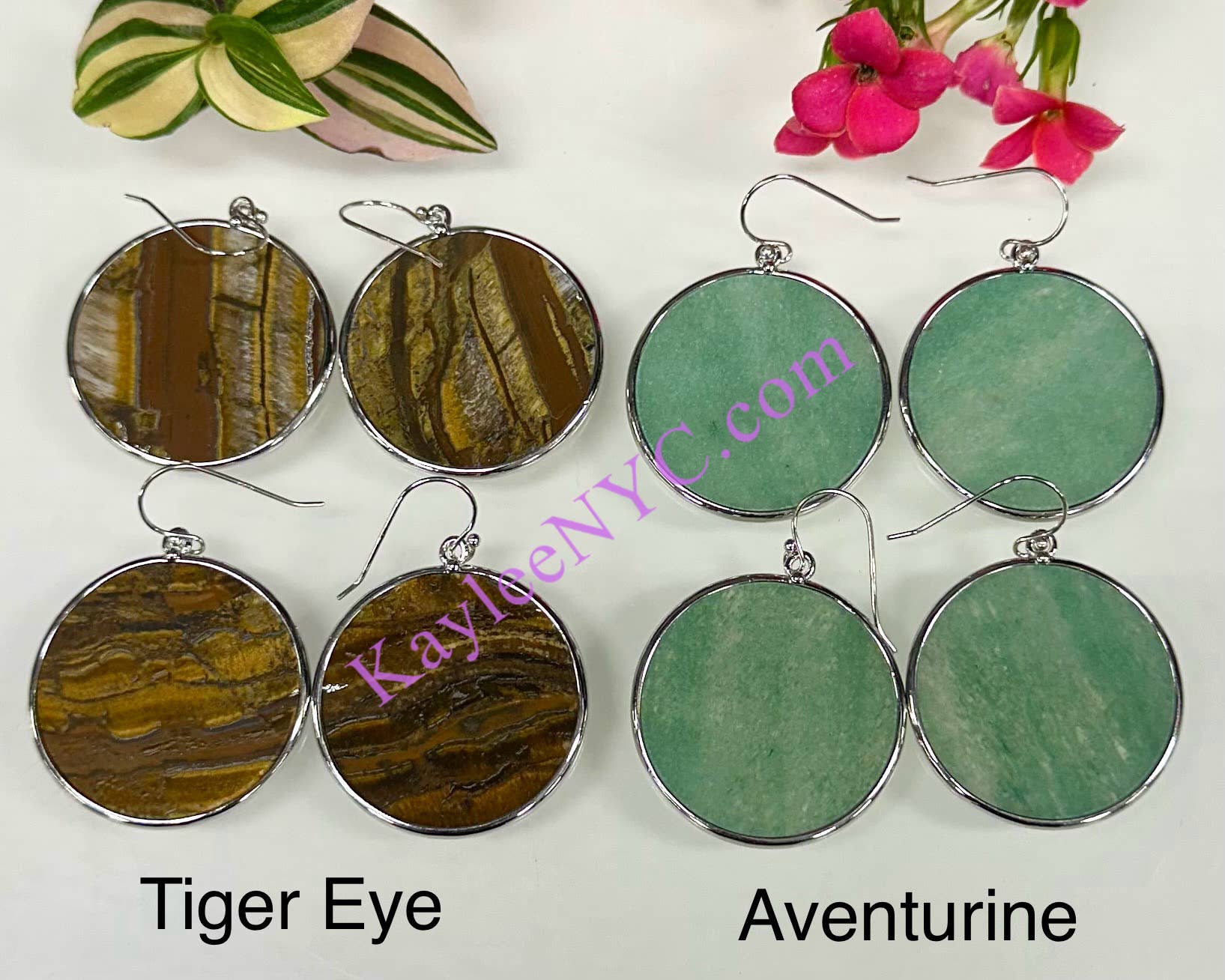 KayleeNYC - Wholesale Dangle Earrings - Natural Crystal Sterling Silver Dangling Earring2