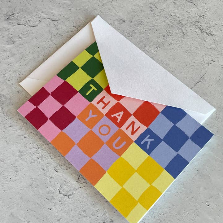 Idlewild Co. - Wholesale Stationery/Notecard Set - Checky Thank You Notecards - Boxed Set of 122