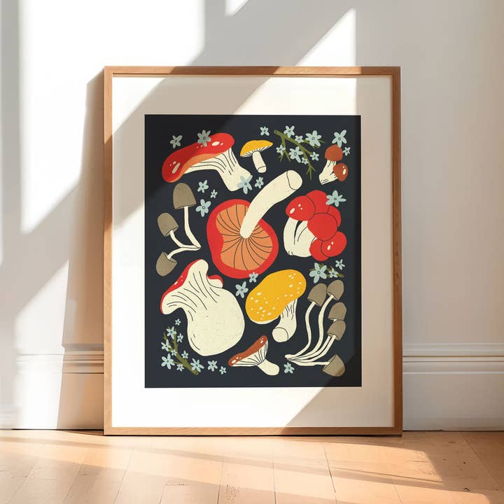 Mushroom poster for wholesale by Stefouchat