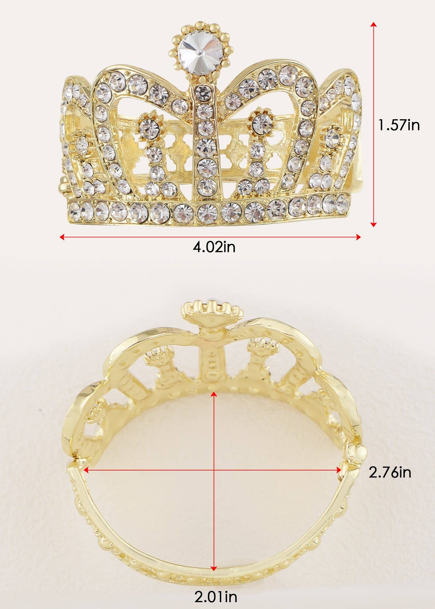 AK Brand – Engroshandel Manchetarmbånd – Farvet krone tiara manchetarmbånd9