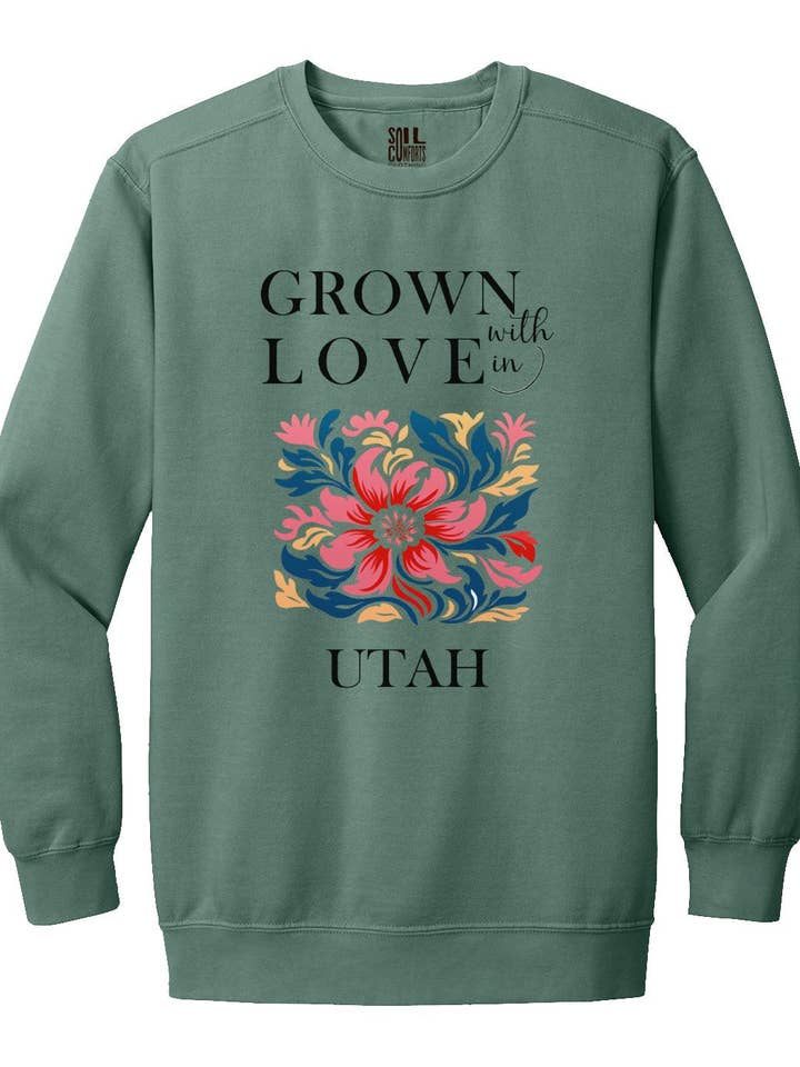 Utah Matisse Blumen-Sweatshirt für den Großhandel von Soil Comforts