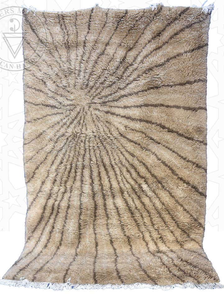 Alfombra marroquí Beni Ourain para venta al por mayor de Berbers Market