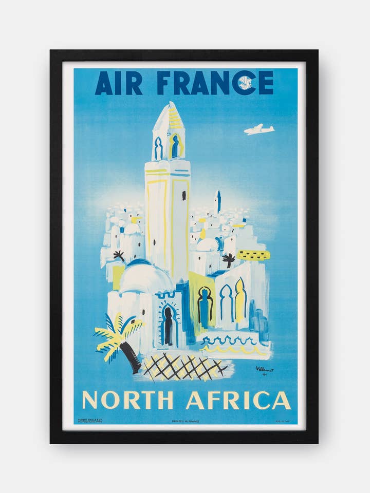 AIR FRANCE (Nordafrika) 1946 Reseaffisch för wholesale av The Curious Desk