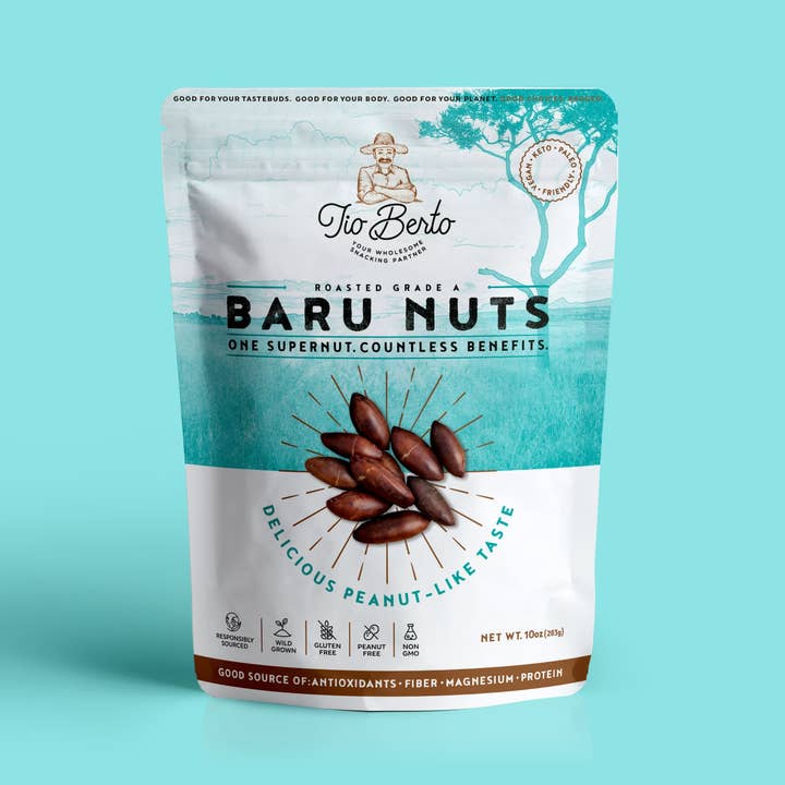 Baru Nuts Roasted 10 oz Wild Vegan Gluten Free Keto Protein for wholesale by Tio Berto