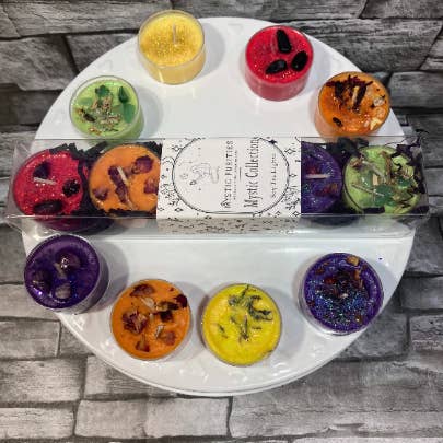 Mystic Tea Lights set of 10 for wholesale by Mystic Purities LLC