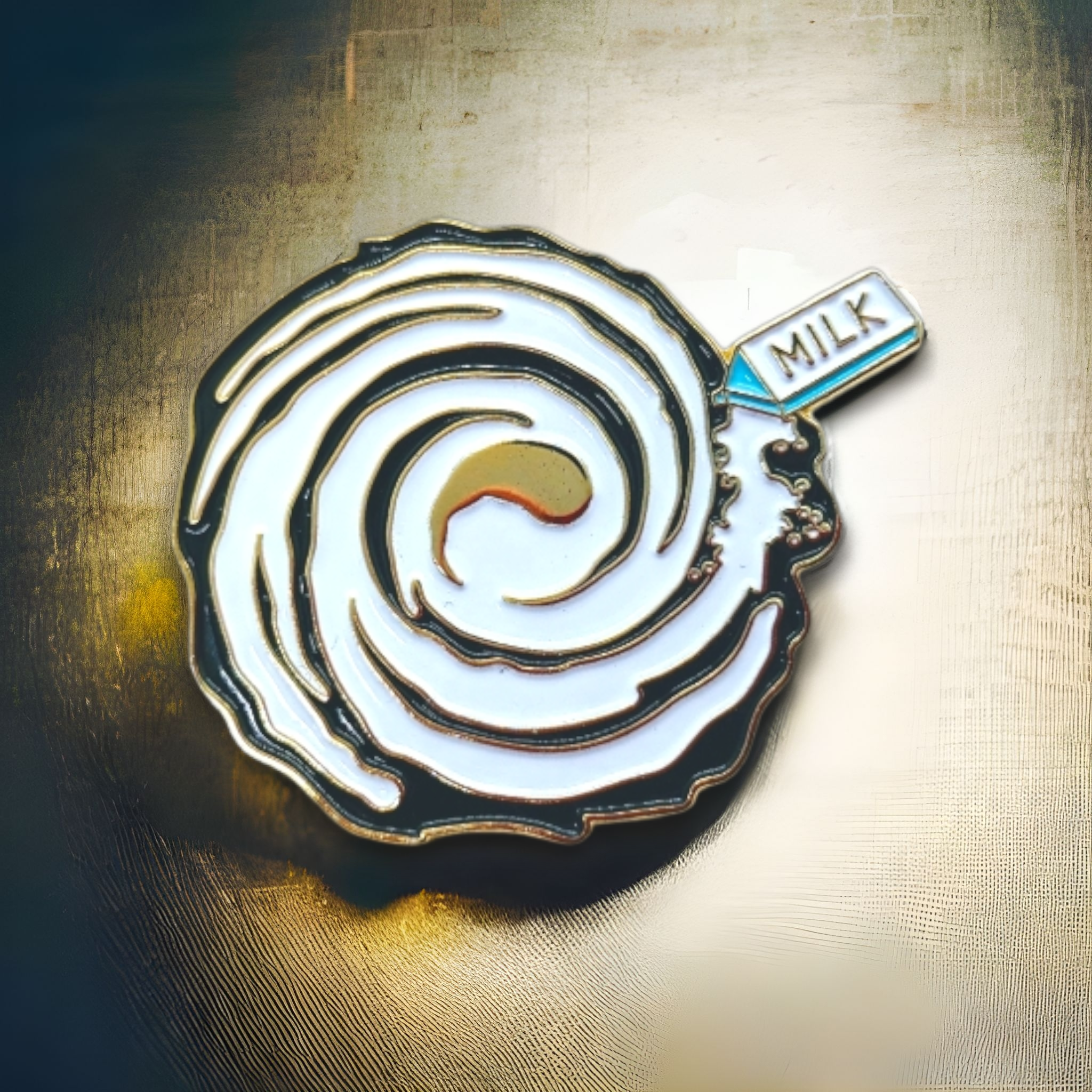 PINtelligentsia - Wholesale Lapel Pin/Button - Milky Way Enamel Pin - "Whole Milk-y Way" Funny Pun Pin!10