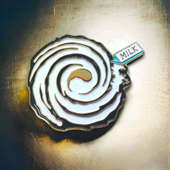 PINtelligentsia - Wholesale Lapel Pin/Button - Milky Way Enamel Pin - "Whole Milk-y Way" Funny Pun Pin!10